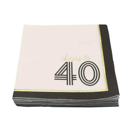 Cheers to 40 Paper Beverage Napkins, 20ct. by Celebrate It™